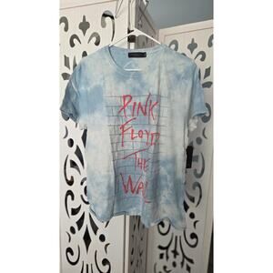 Pink Floyd "The Wall" Junk Food Tie Dye vintage style distressed Tee NWT Large